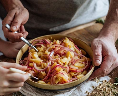 Salade de pommes de terre maison des Cambusiers
